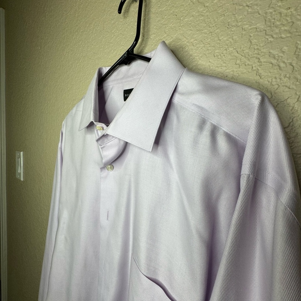 Men's Light Purple/Pink Button Up Dress Shirt
